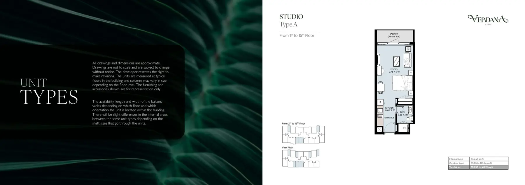 Studio Type A floor plan