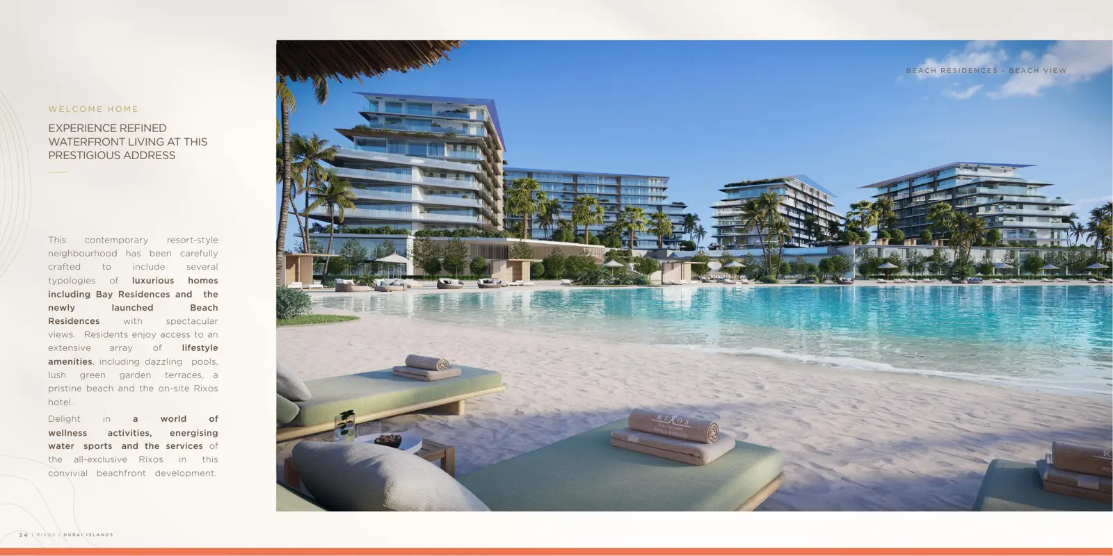 Beach Residences buildings beside lagoon pool