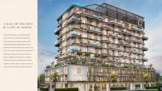 Mid-rise Tivano building facade with balconies
