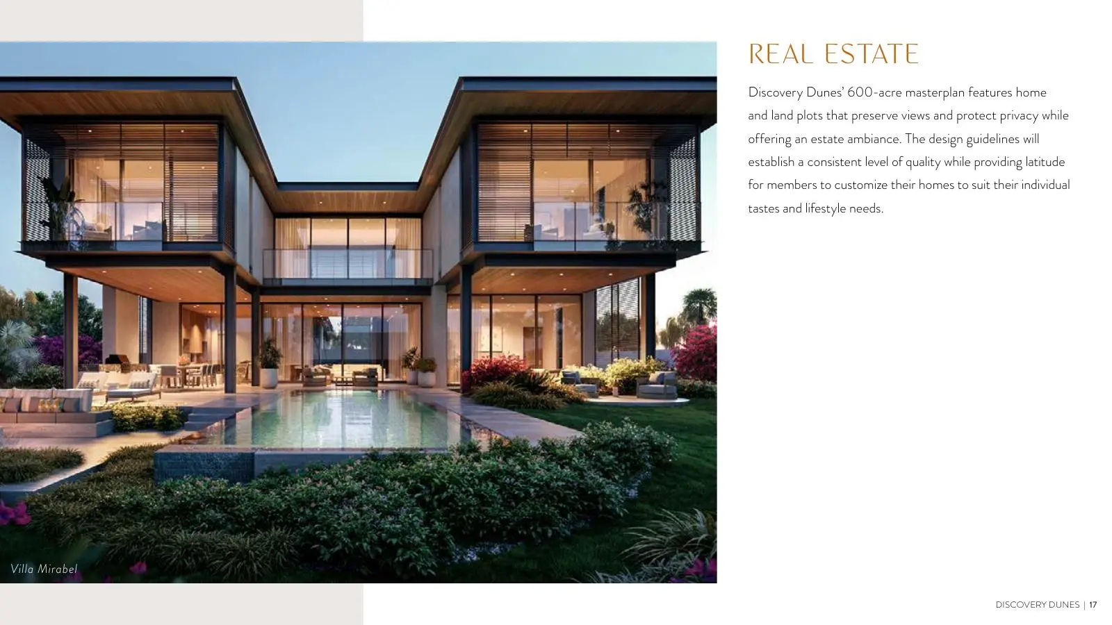 Villa Mirabel with pool and large glass walls