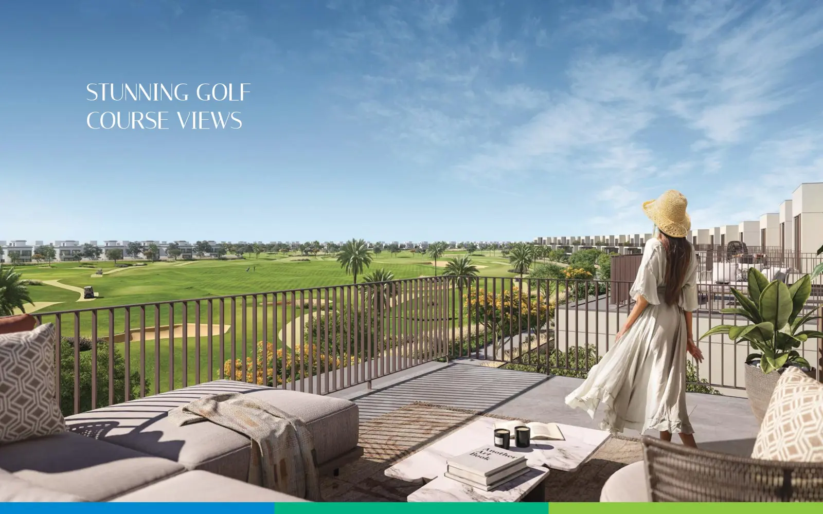 Terrace overlooking the golf course