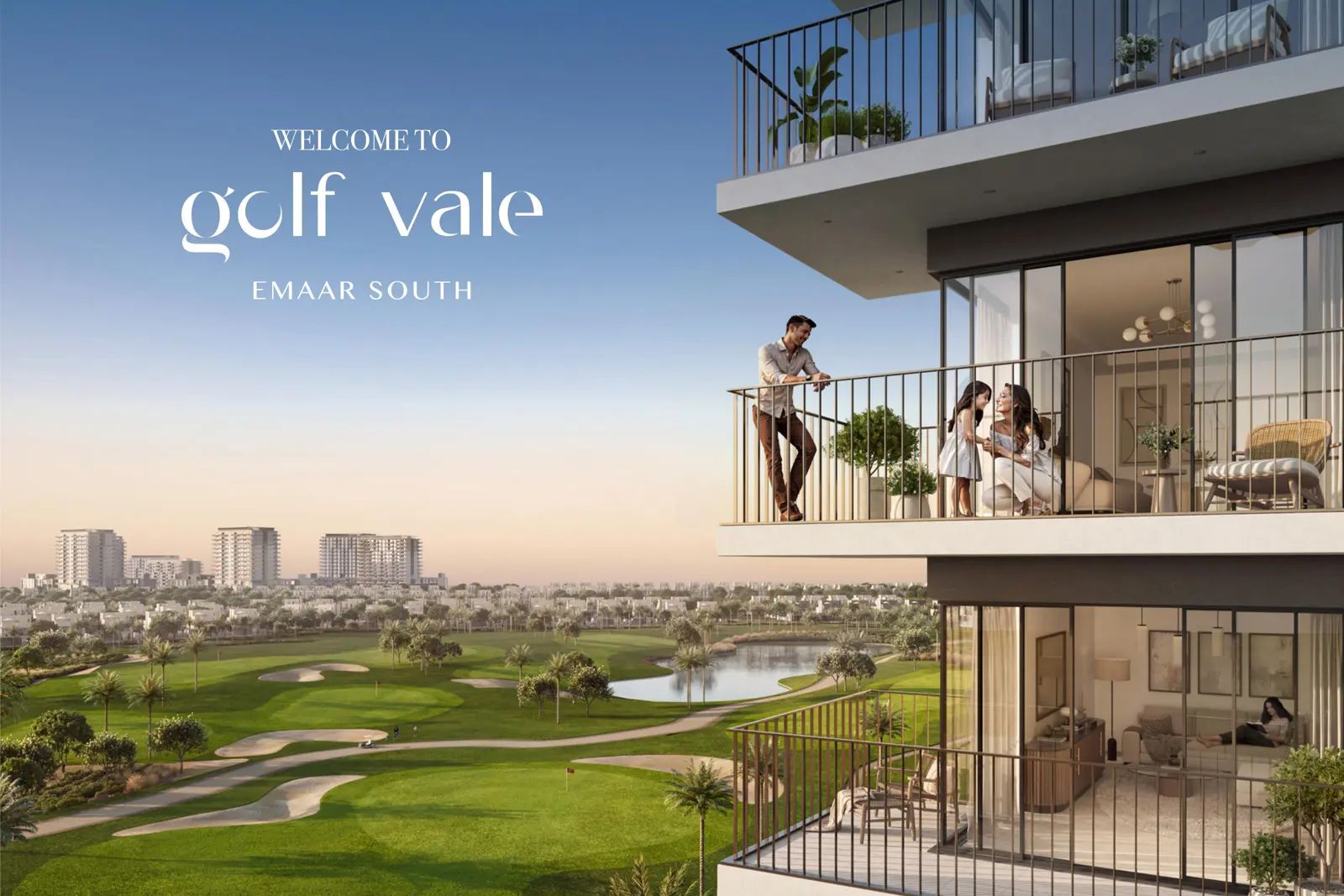 Balconies of Golf Vale overlooking the golf course