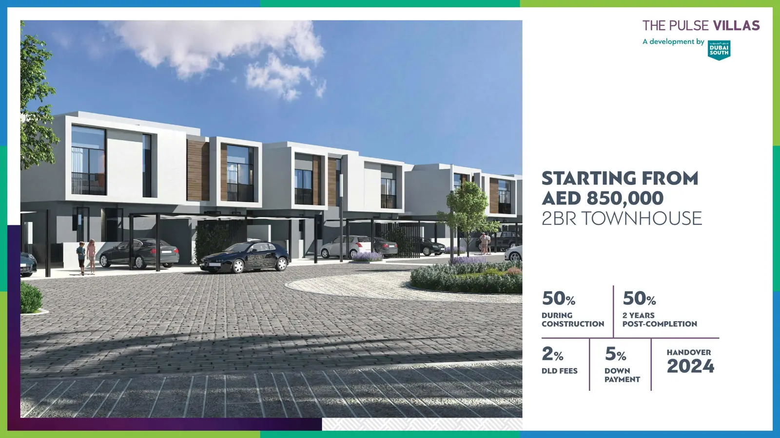 Townhouse row with price and payment plan