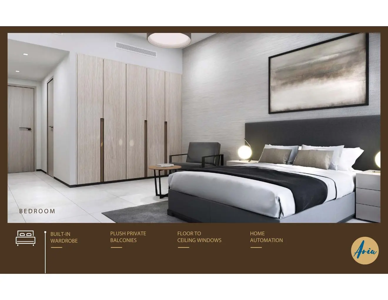 Bedroom with built-in wardrobe