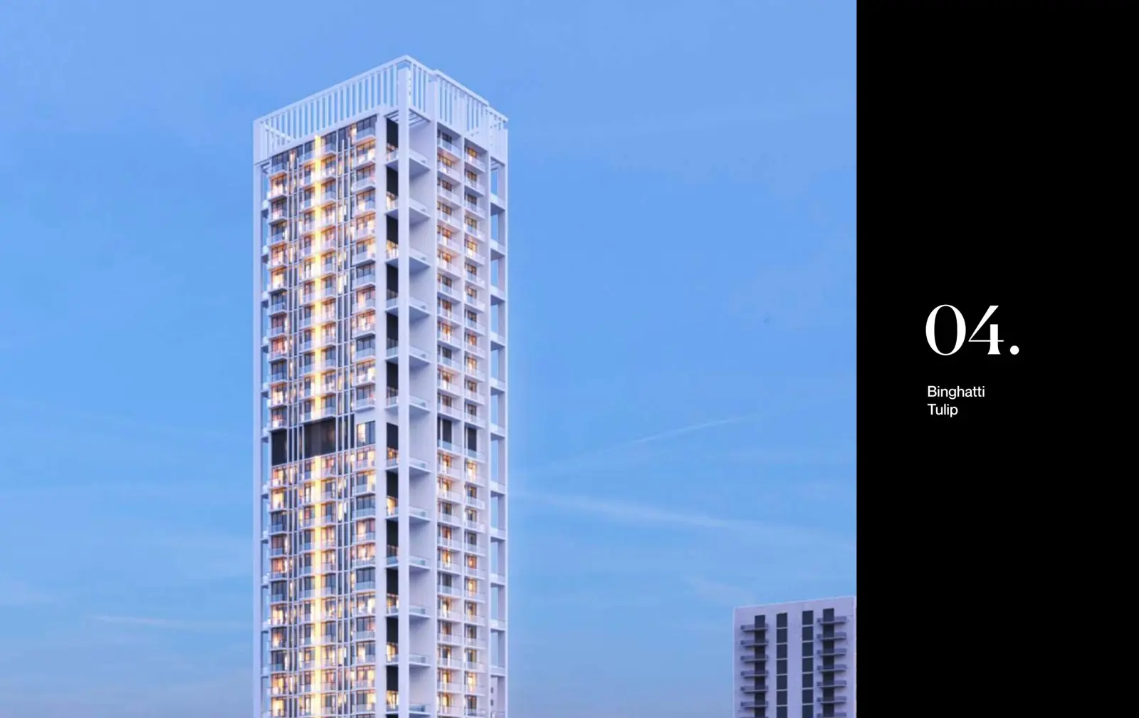 Tower against blue sky, section opener