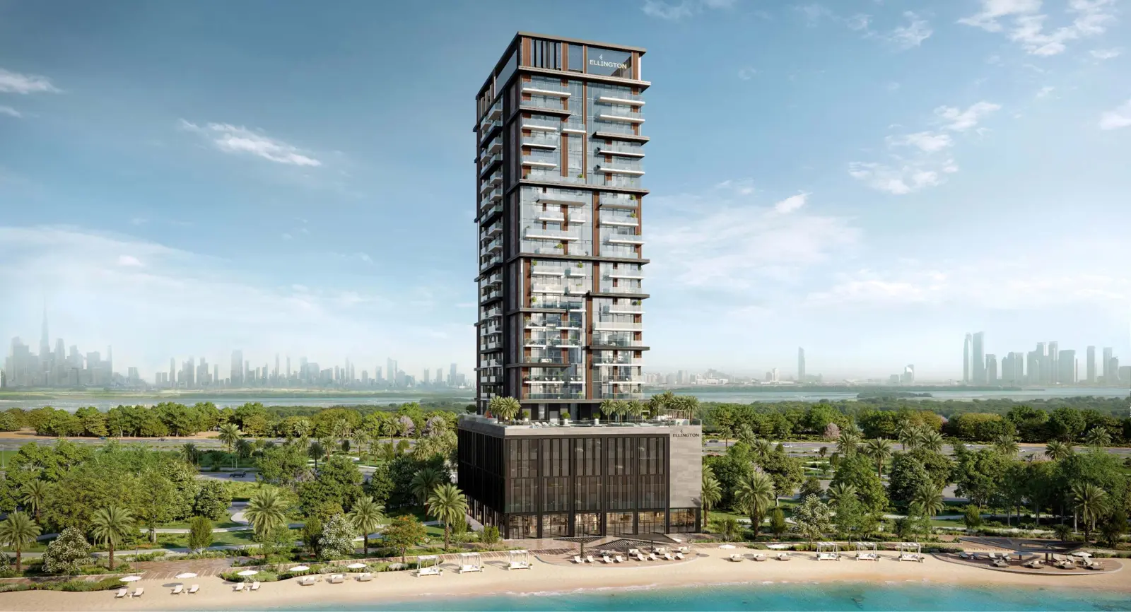 Tower on the lagoon beach at daytime