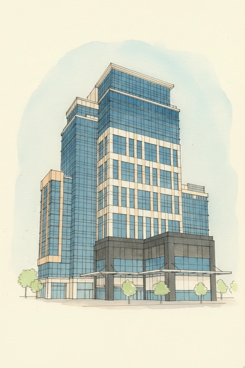 Drawing of Bay Square Building 1