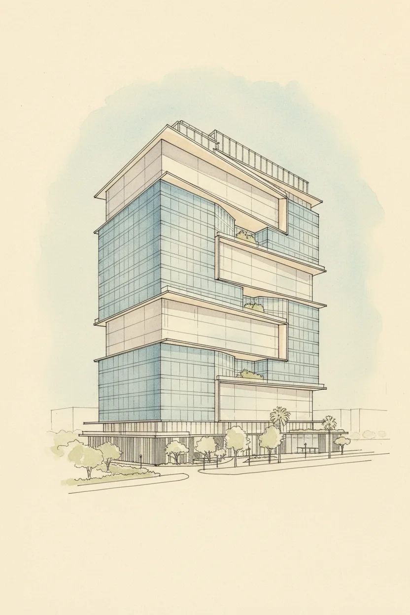 Drawing of Burj Capital