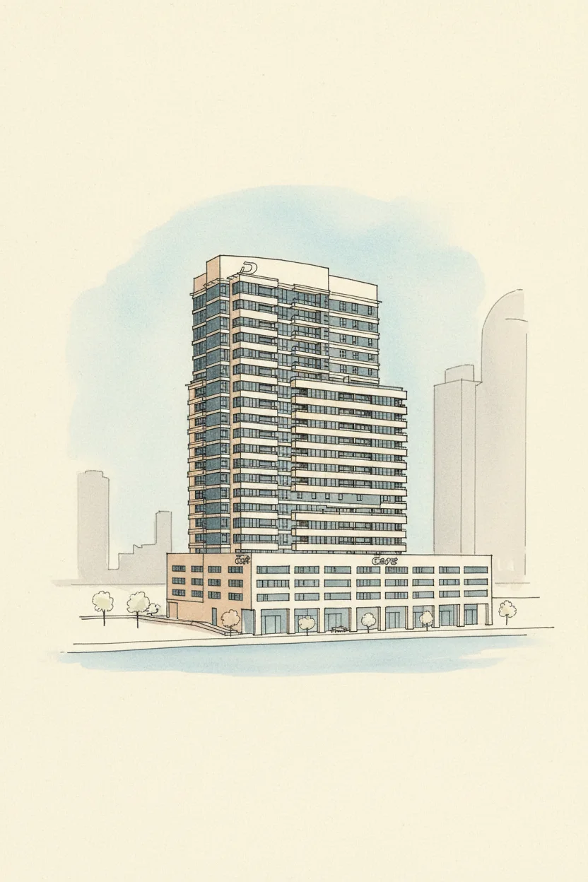 Drawing of Damac Maison Canal Views