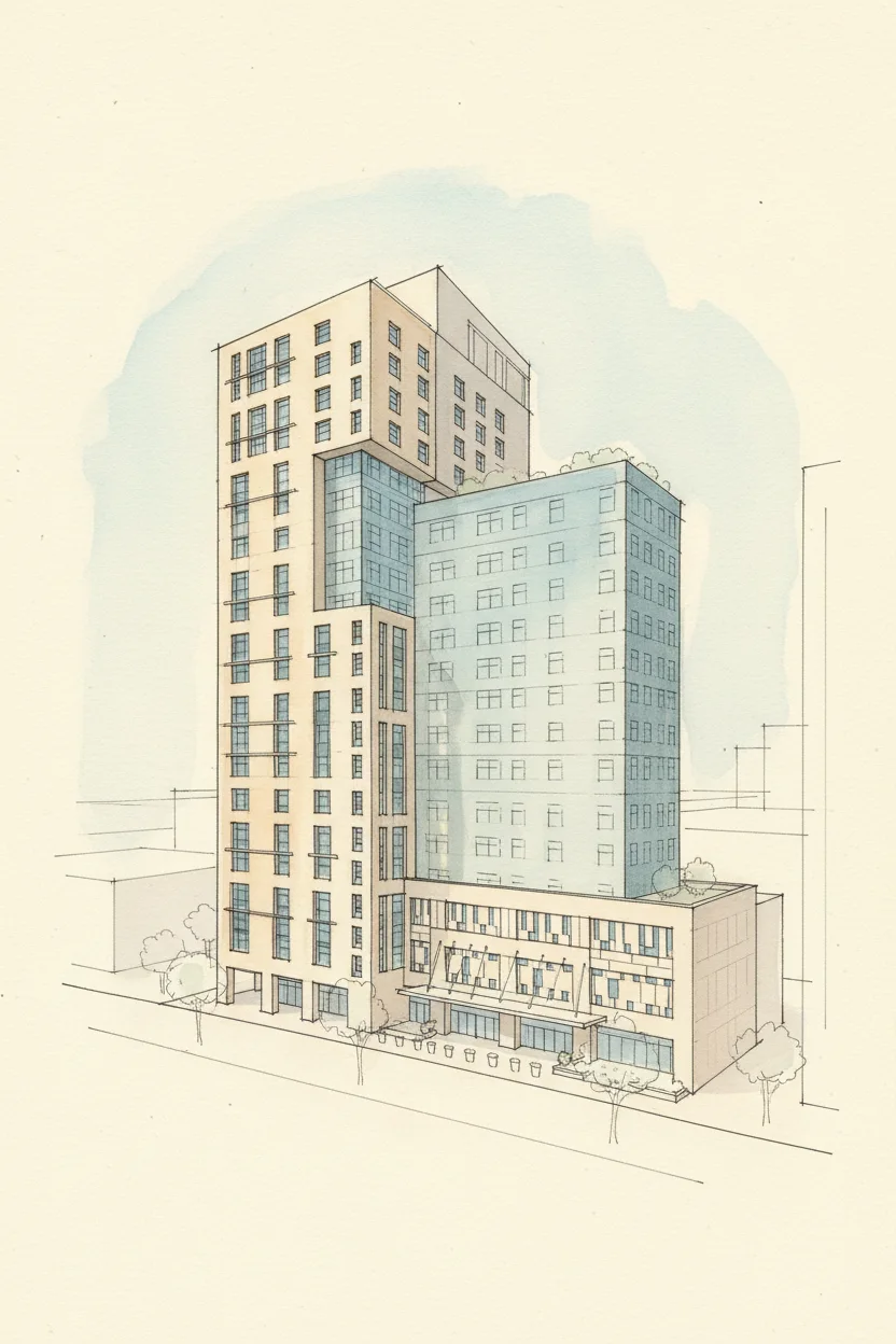 Drawing of Damac Maison Cour Jardin