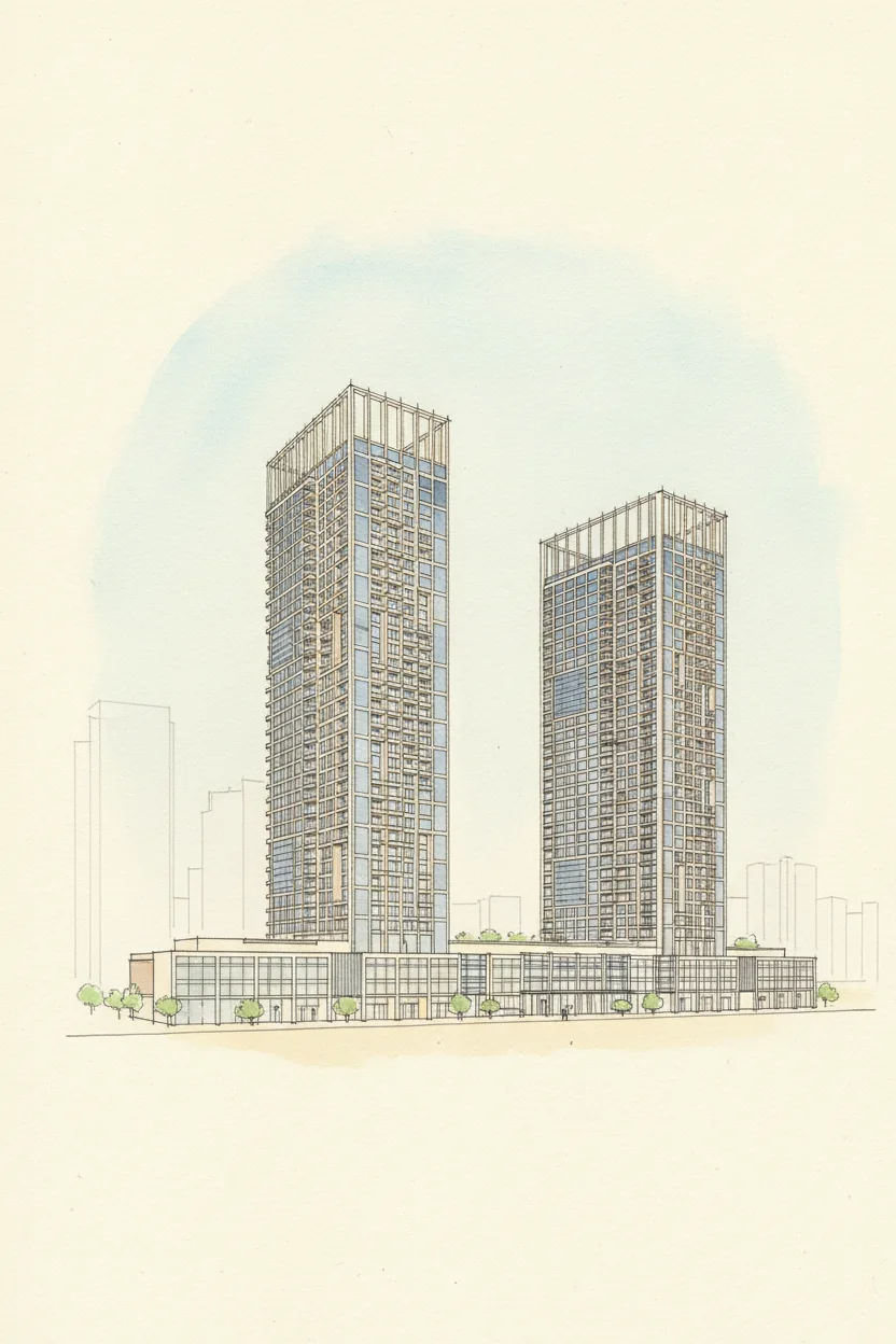 Drawing of Damac Maison Prive A