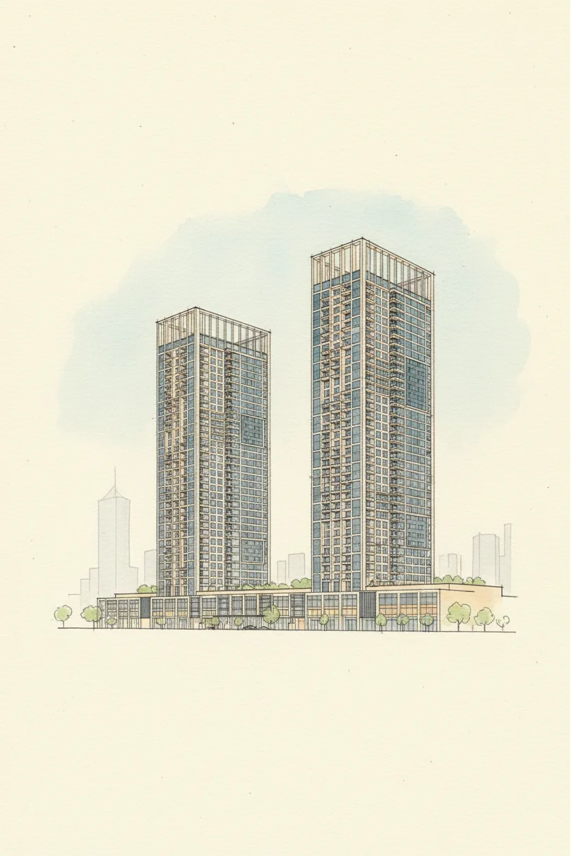 Drawing of Damac Maison Prive B