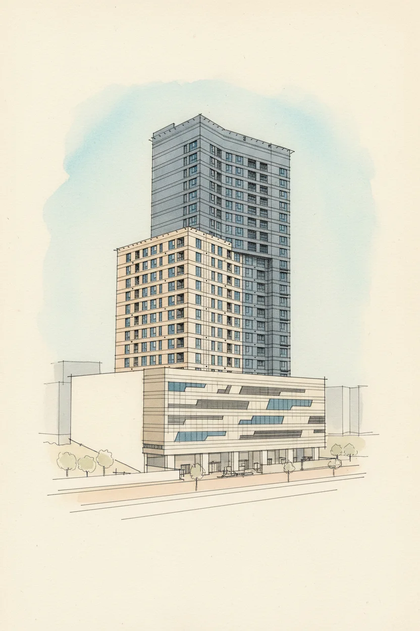 Drawing of Damac Maison The Vogue