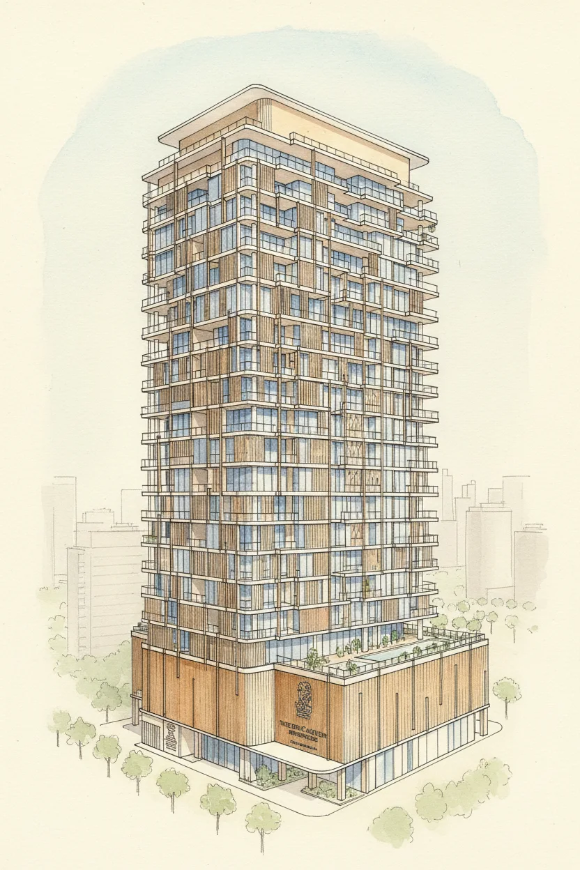 Drawing of The Ritz - Carlton Residences