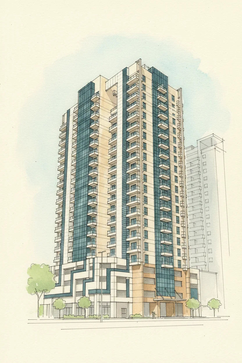 Drawing of Mayfair Tower