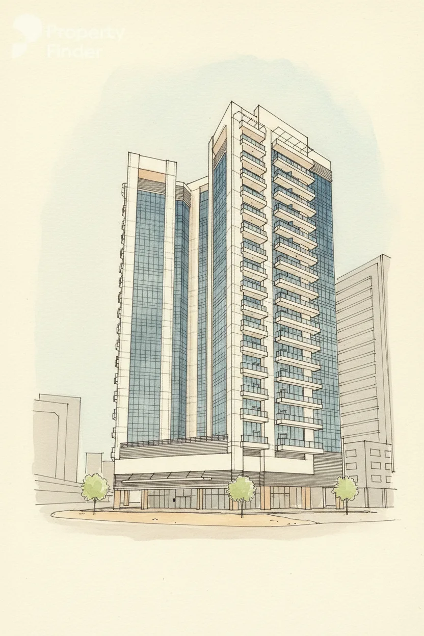 Drawing of Safeer Tower 1