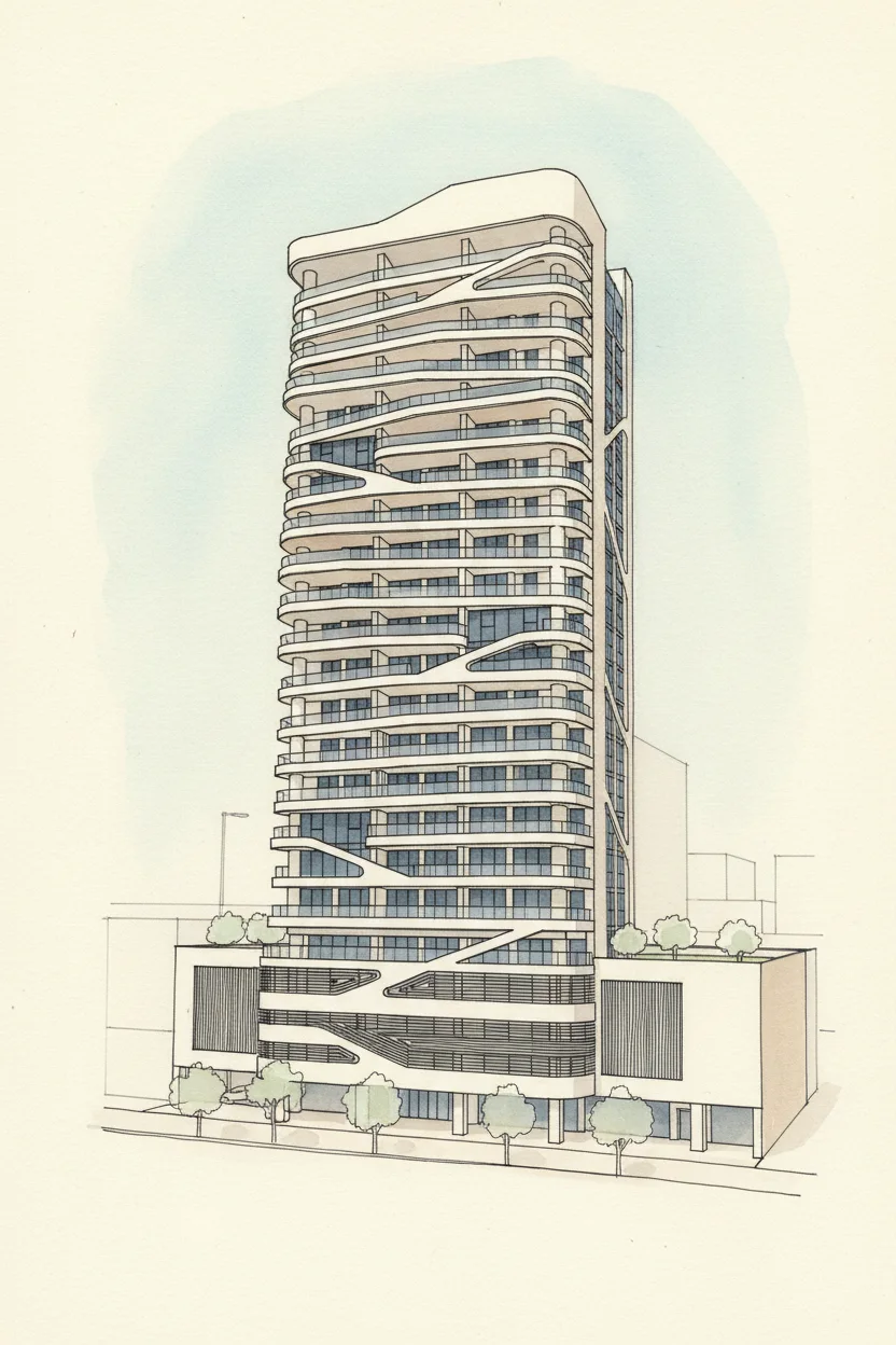 Drawing of Terraces Marasi Drive