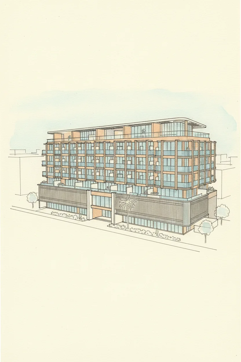 Drawing of 105 Residences