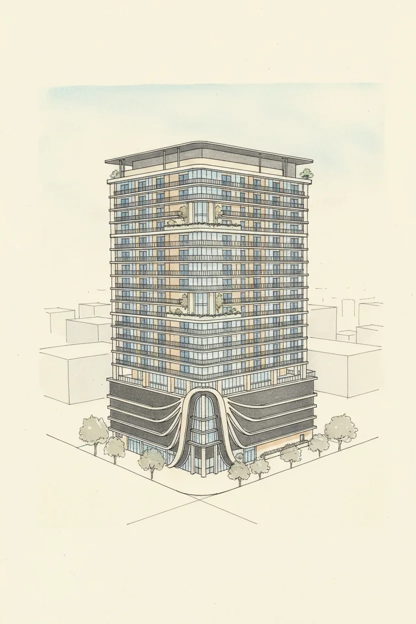 Drawing of 368 Park Lane