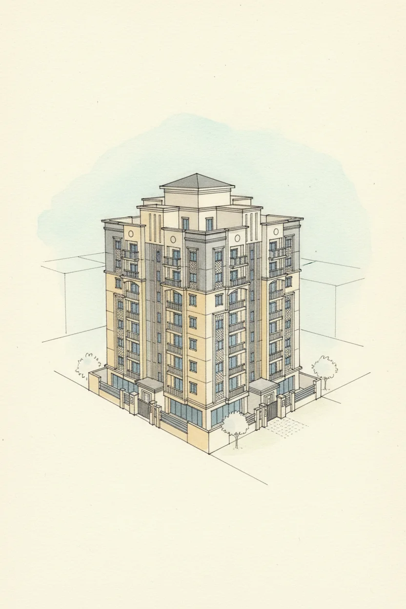 Drawing of Al Hafidh Villa