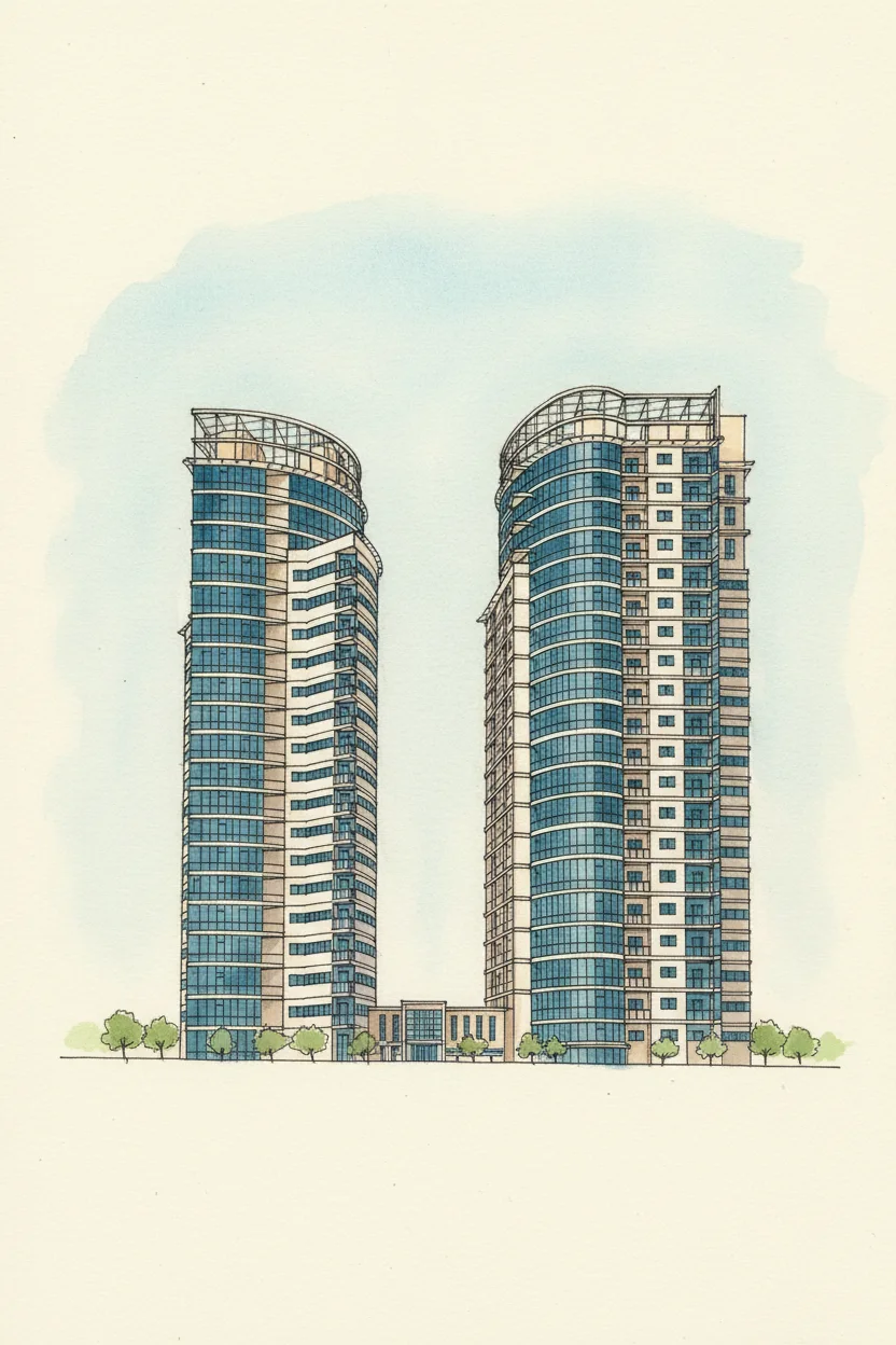 Drawing of Al Yousuf Tower 2