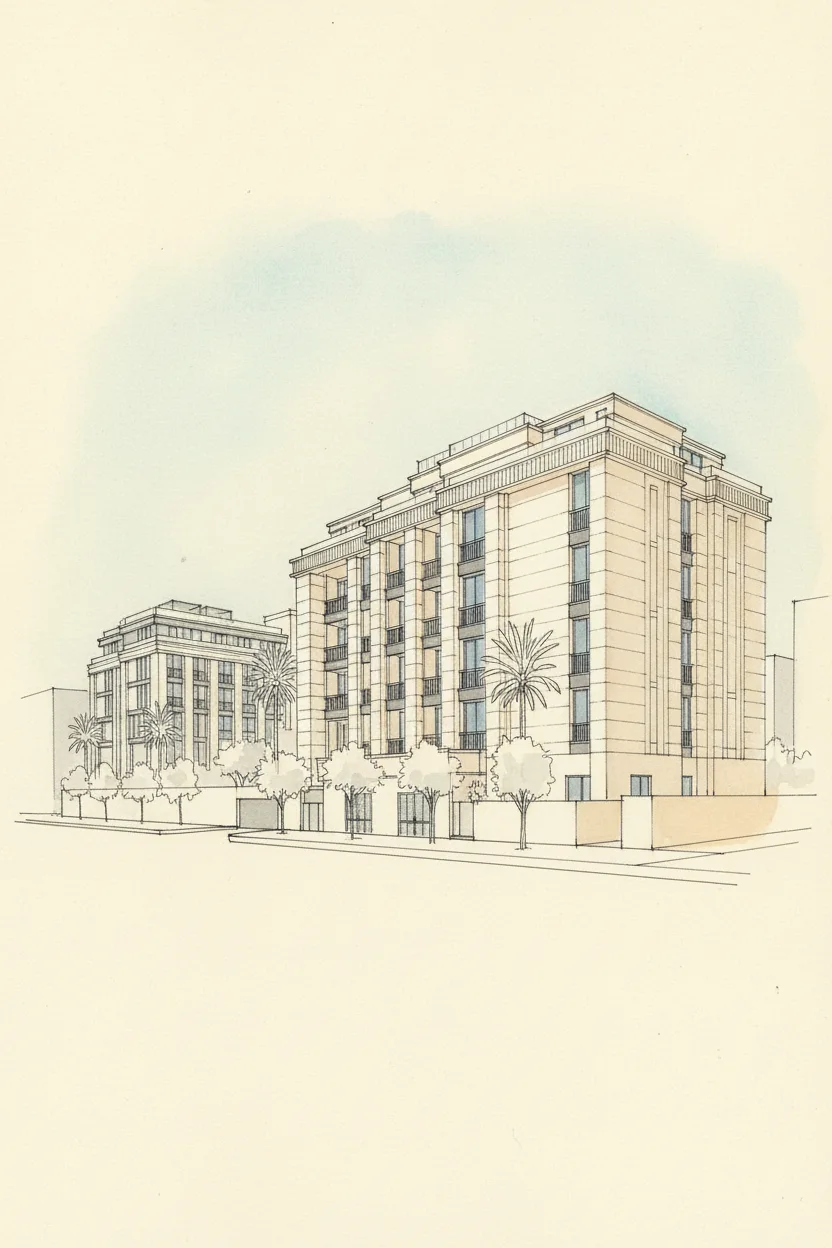 Drawing of Berkeley Square