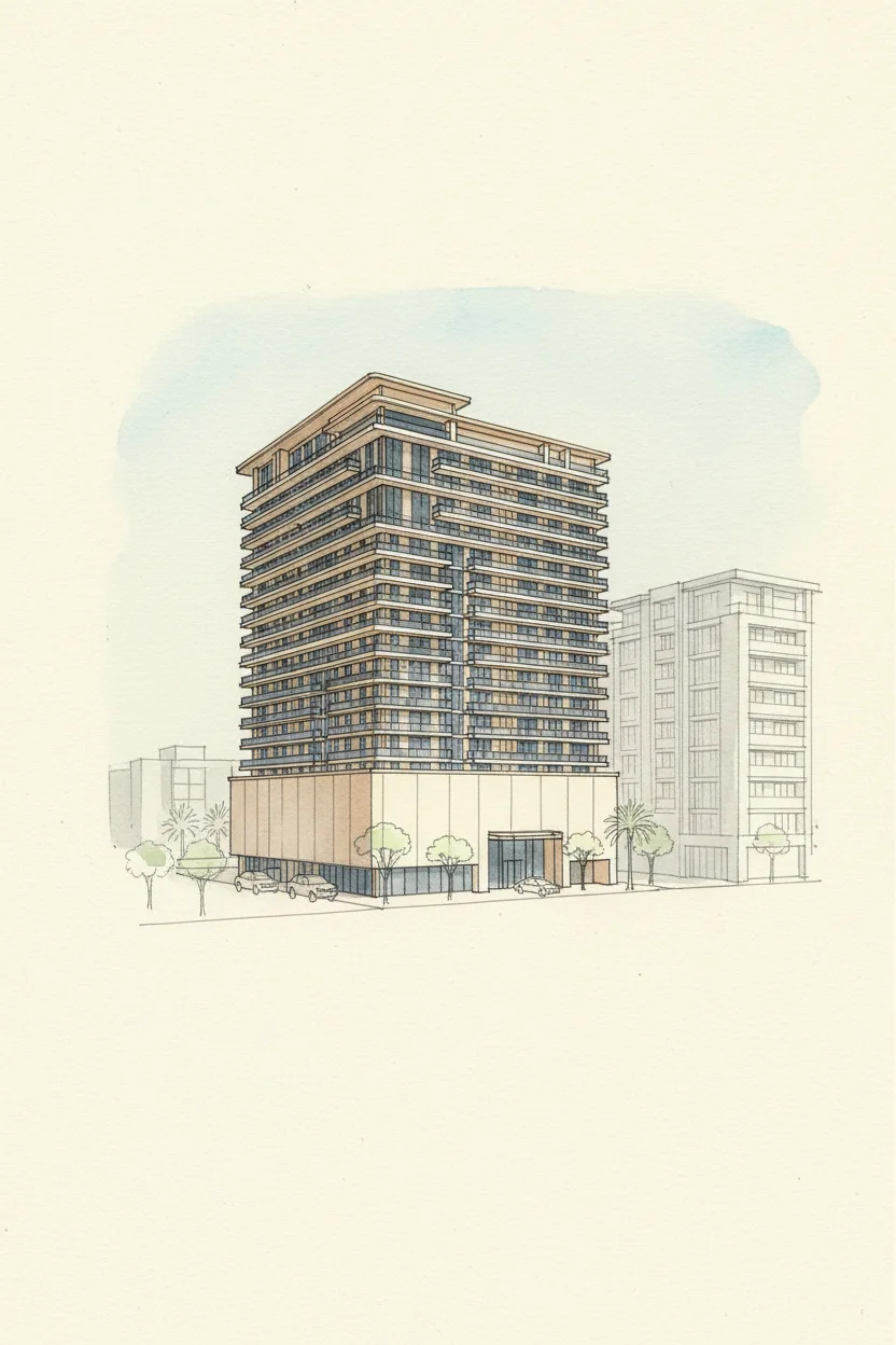 Drawing of Beverly Crown