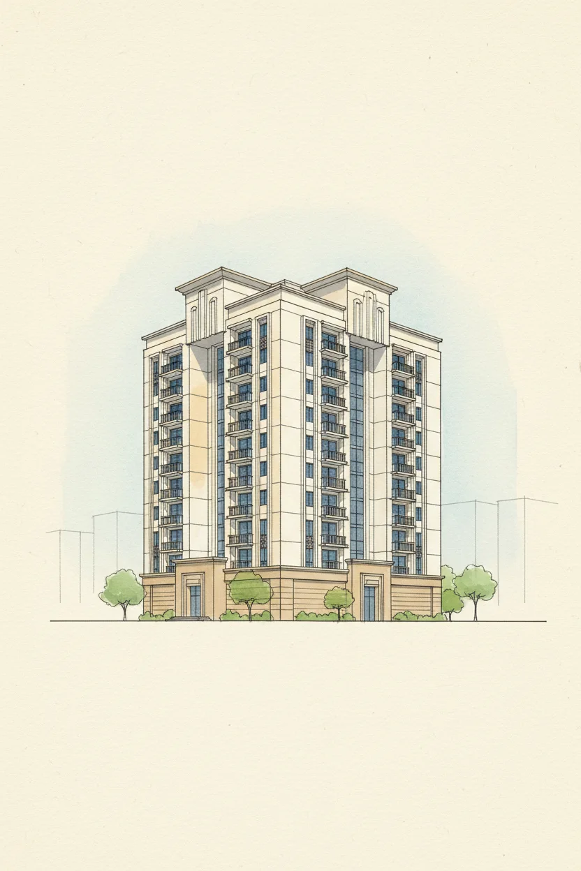 Drawing of Block H