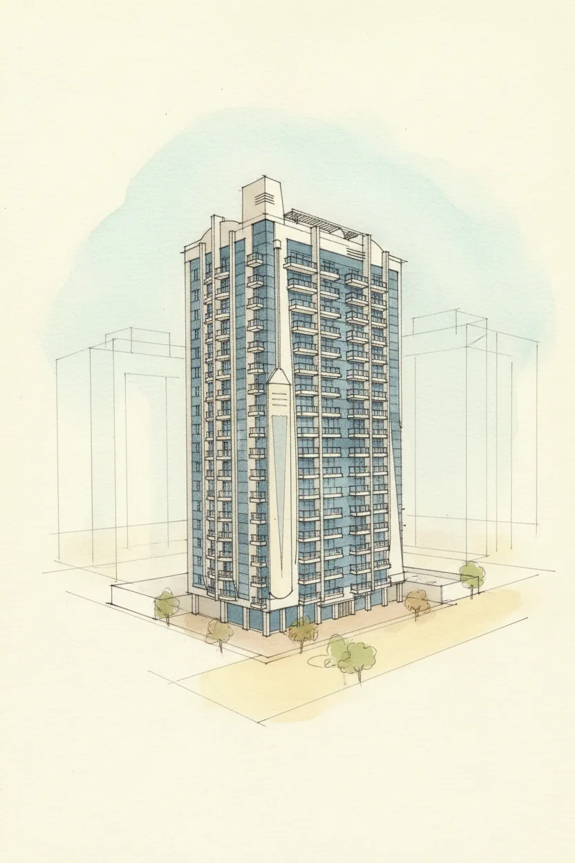 Drawing of Block K