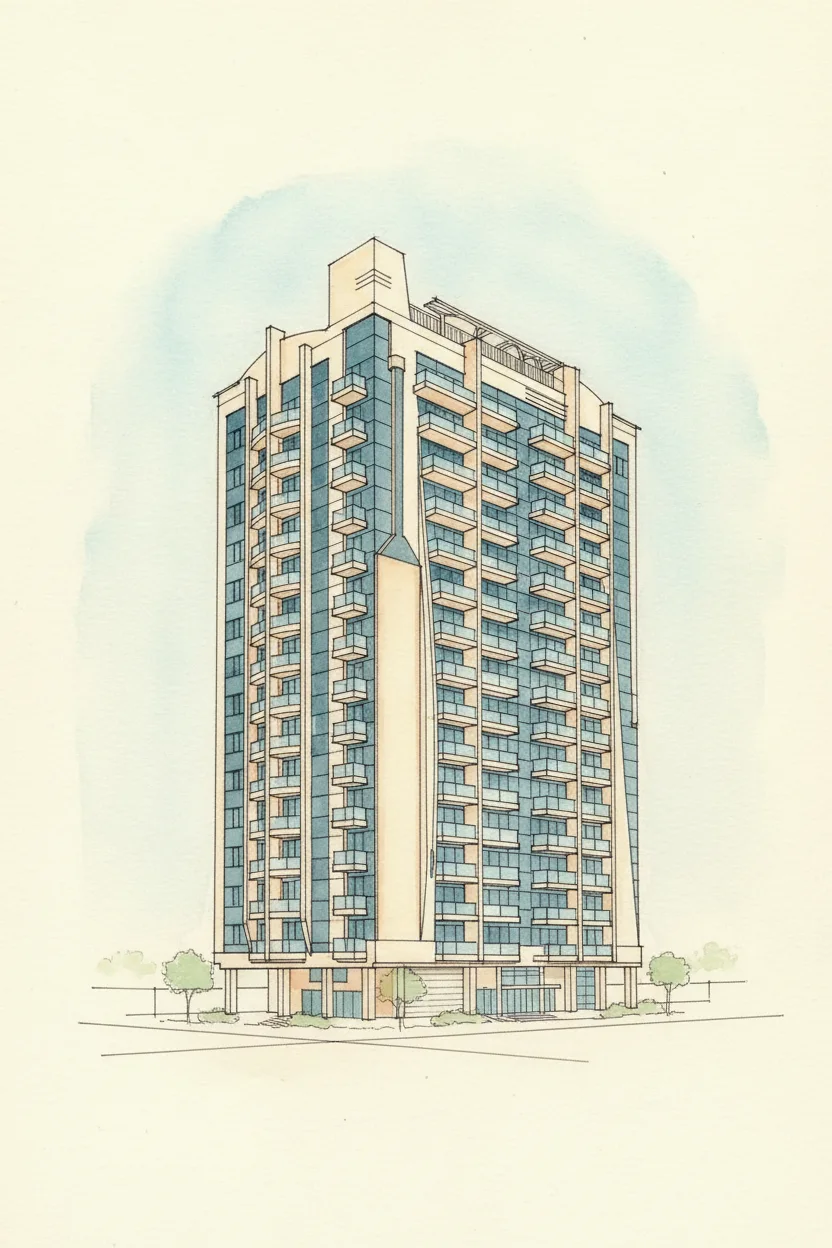Drawing of Block K