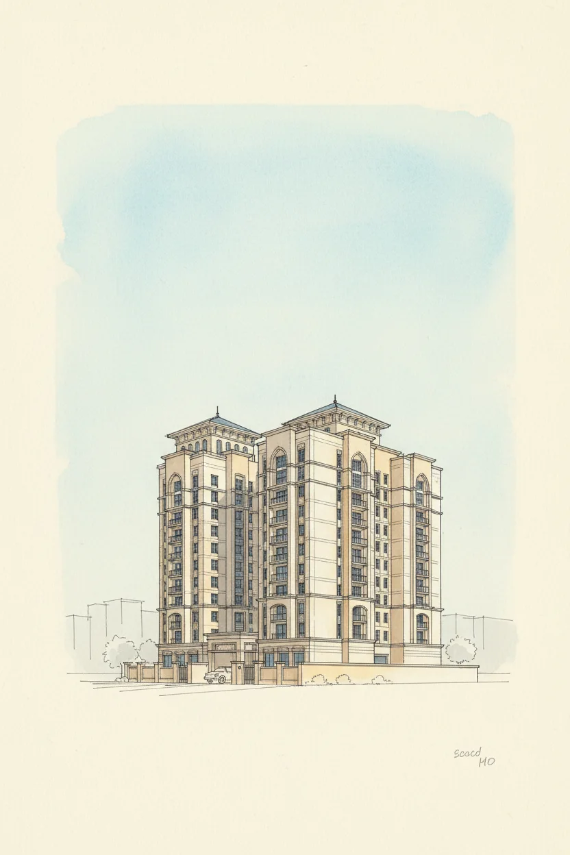 Drawing of Block M