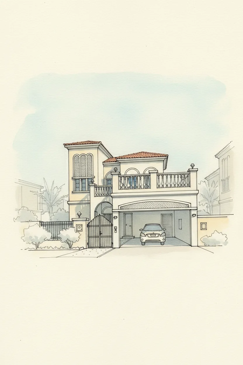 Drawing of Block Q