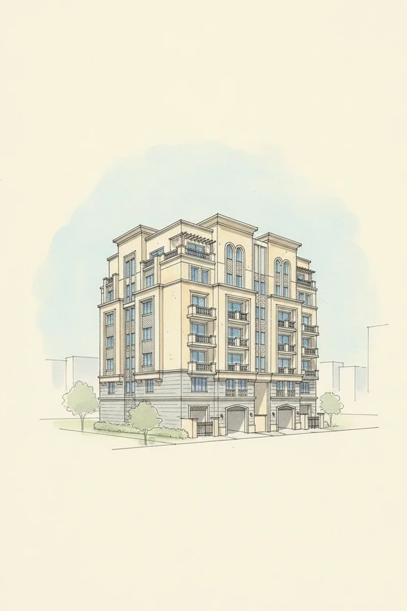Drawing of Block T