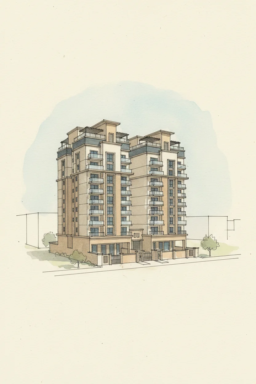 Drawing of Casa Royale I