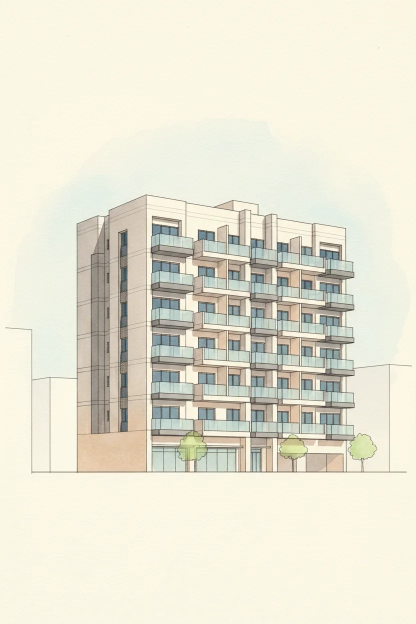Drawing of Casa Vista Residence by Golden Woods