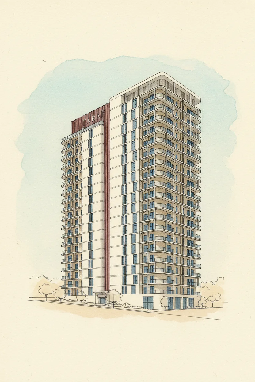 Drawing of Cello Residences Tower A