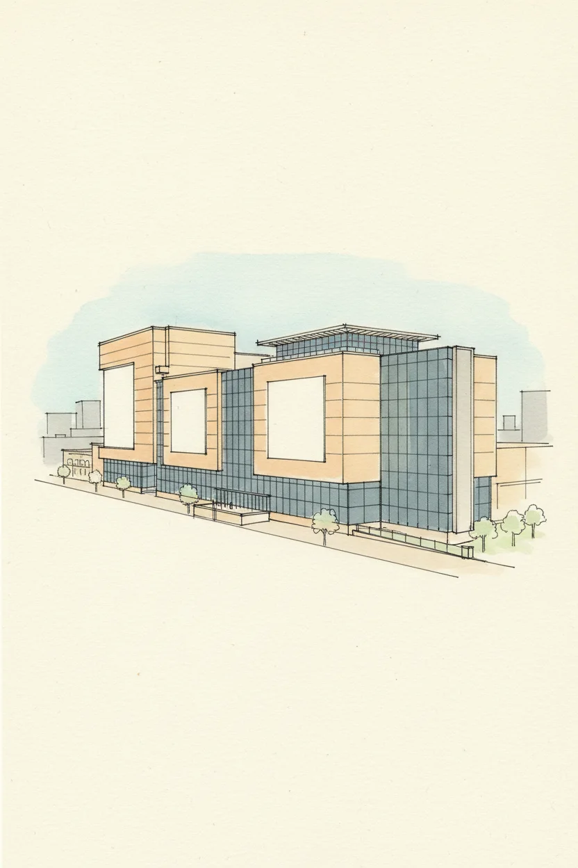 Drawing of Circle Mall