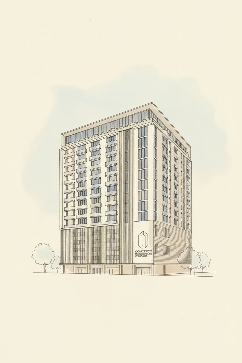 Drawing of Concept 7 Residences