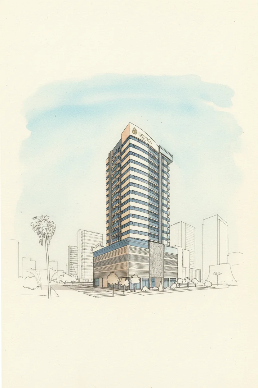 Drawing of Exotica by Al Marina
