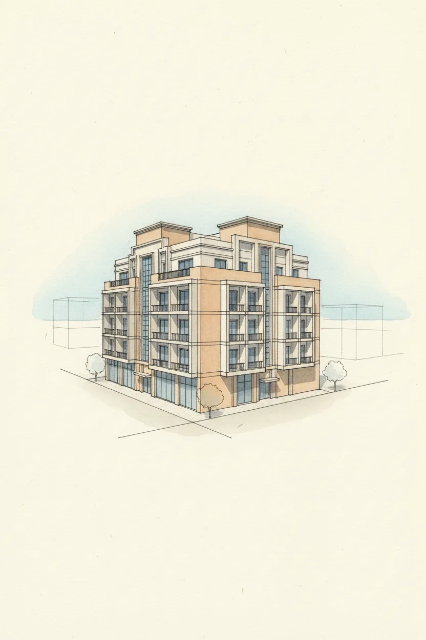 Drawing of Judi Palace A