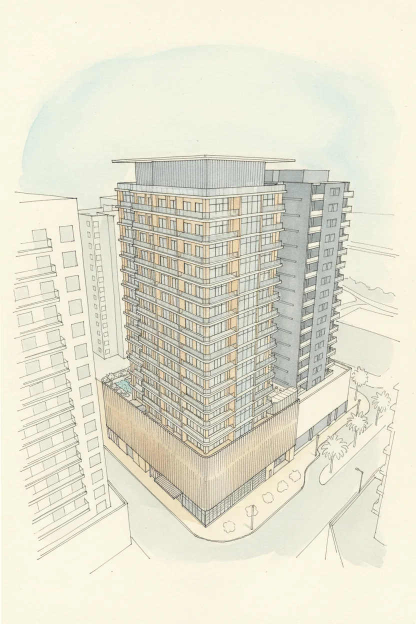 Drawing of Livel Residenza