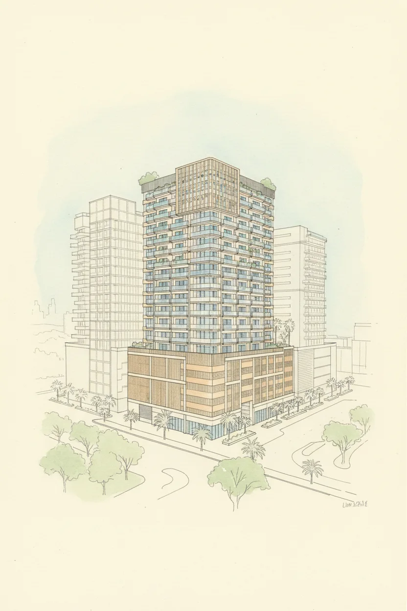 Drawing of Lume Residence