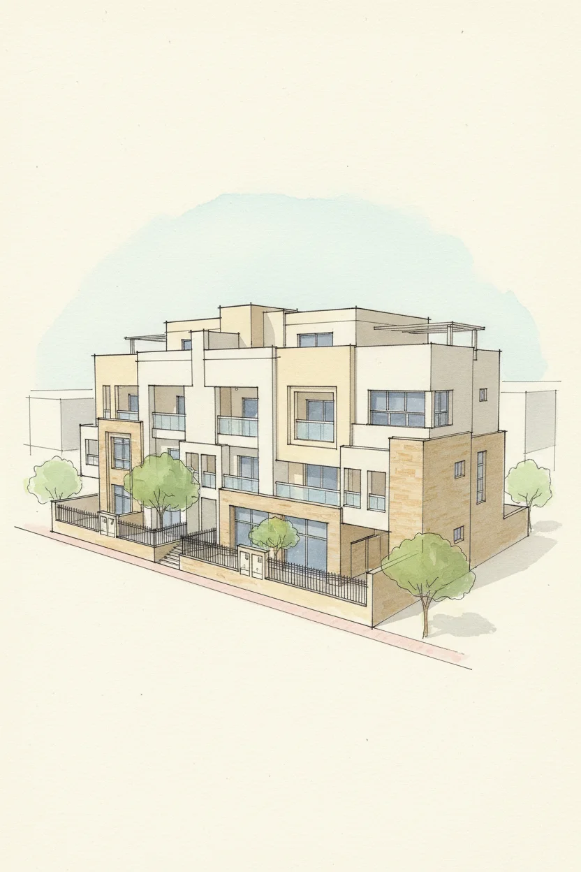 Drawing of Oasis Villas
