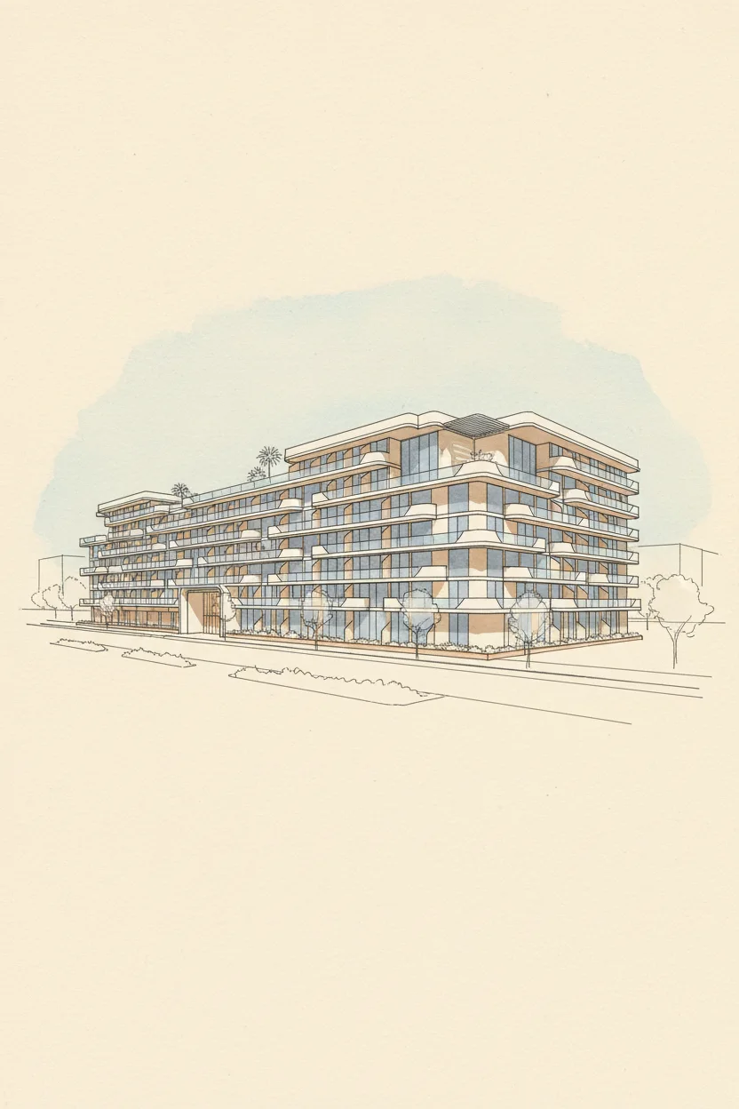 Drawing of Oxford Cove