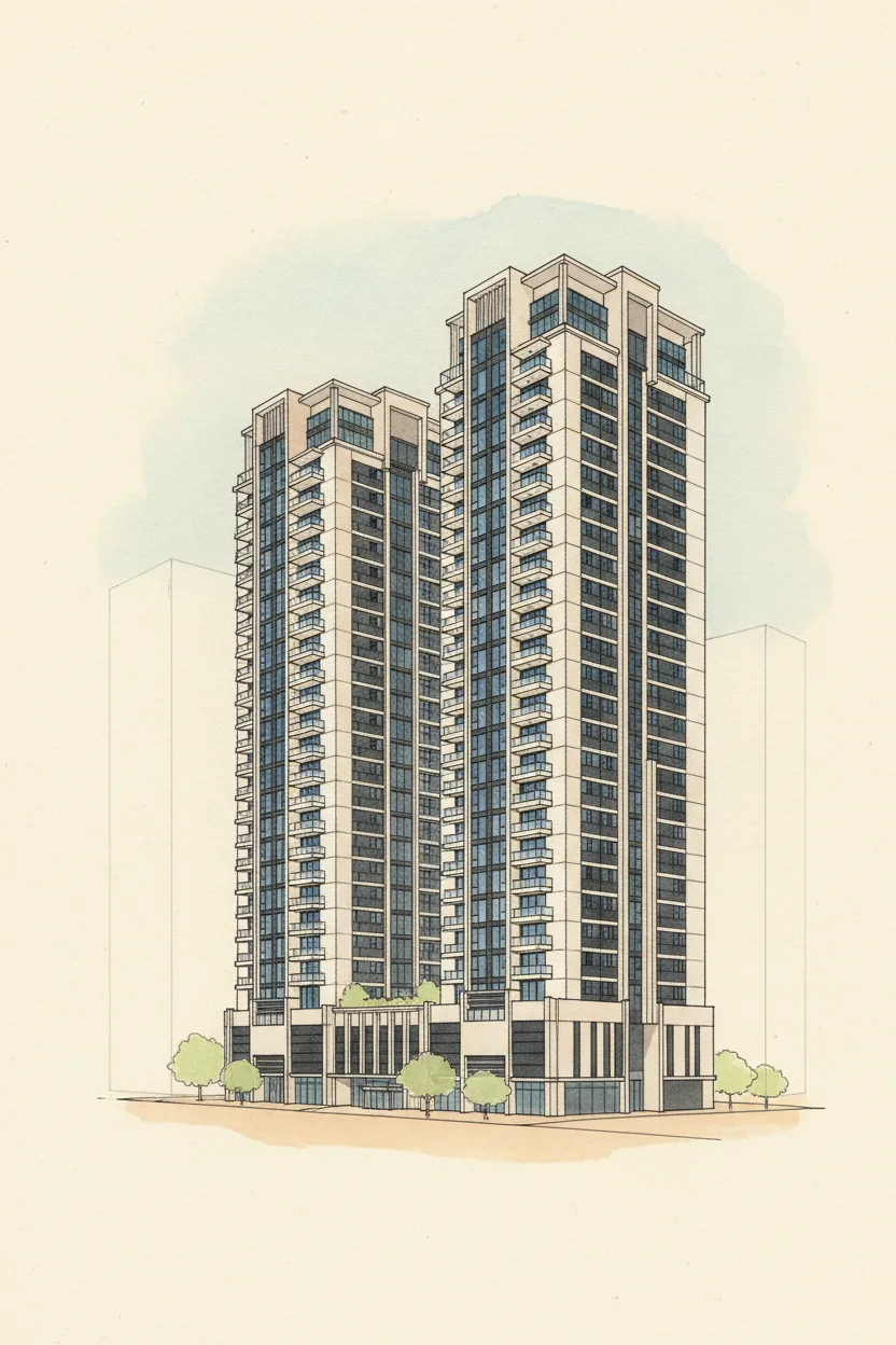 Drawing of RA1N Residence