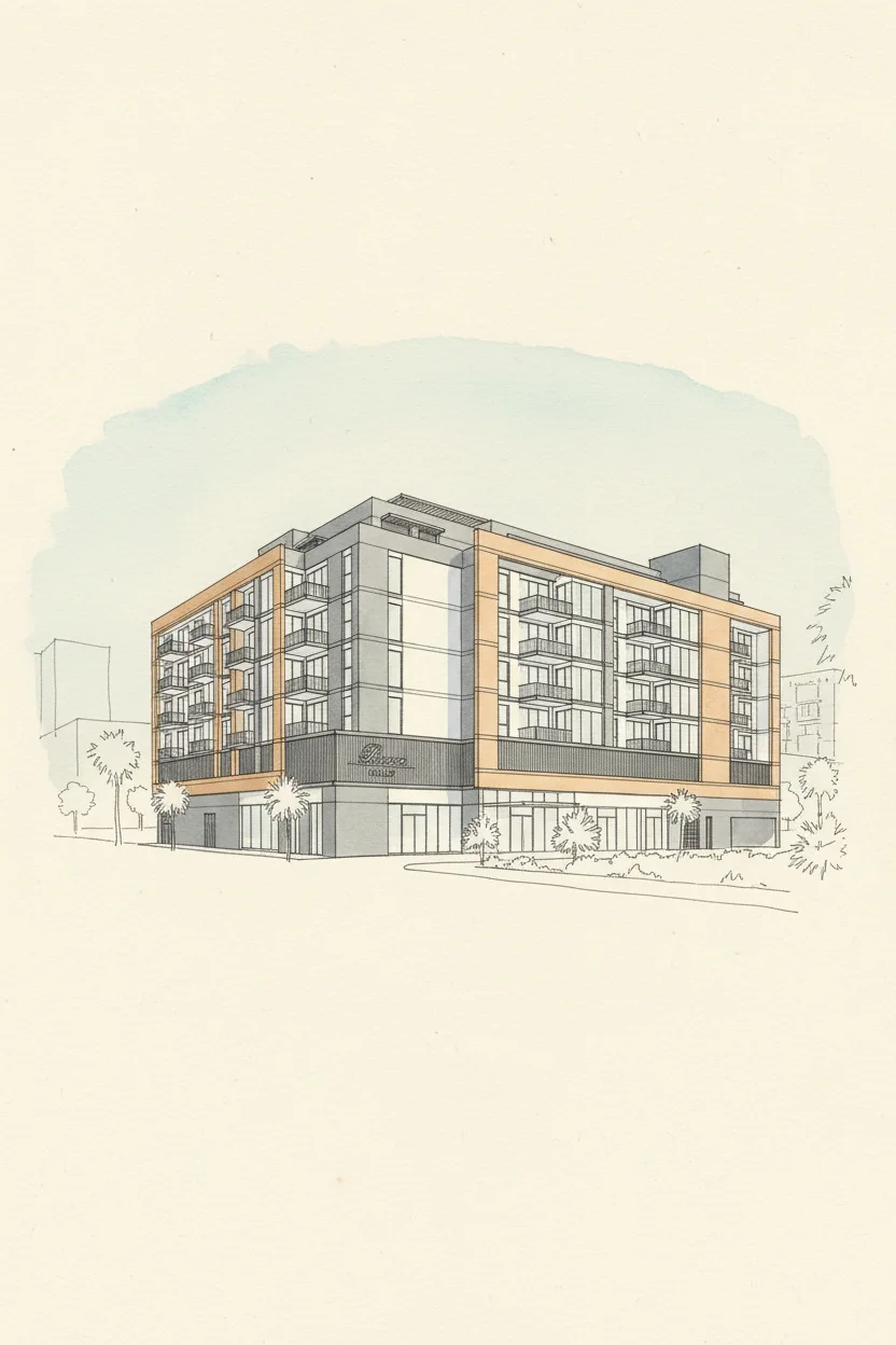 Drawing of Riviera Chalet