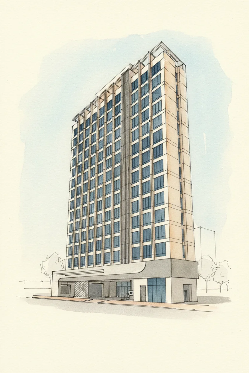 Drawing of Rockland Square