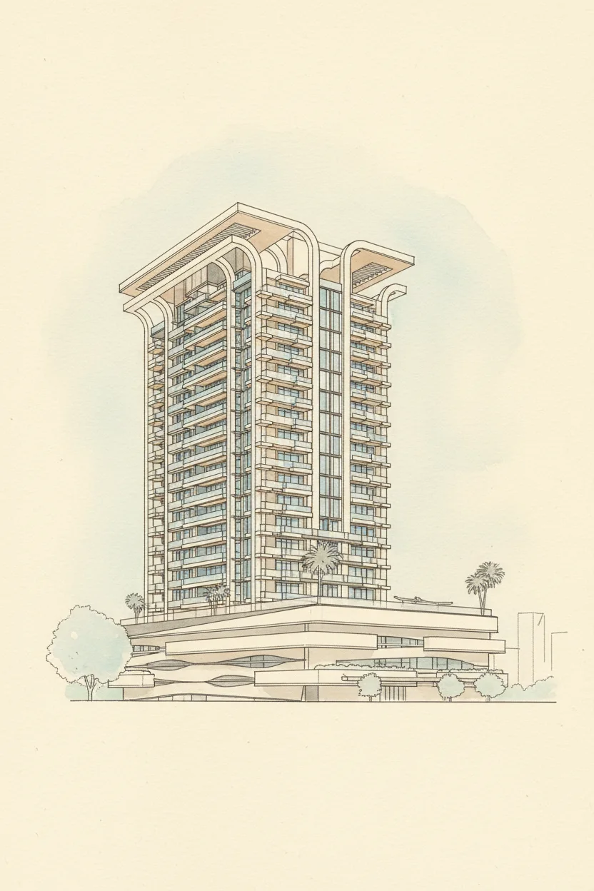 Drawing of Samana Manhattan 2
