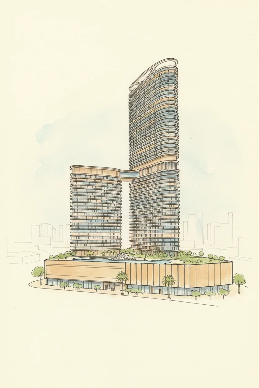 Drawing of Serenz by Danube Podium