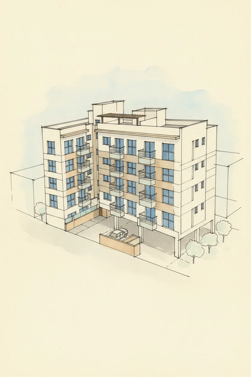 Drawing of Sobo Residence